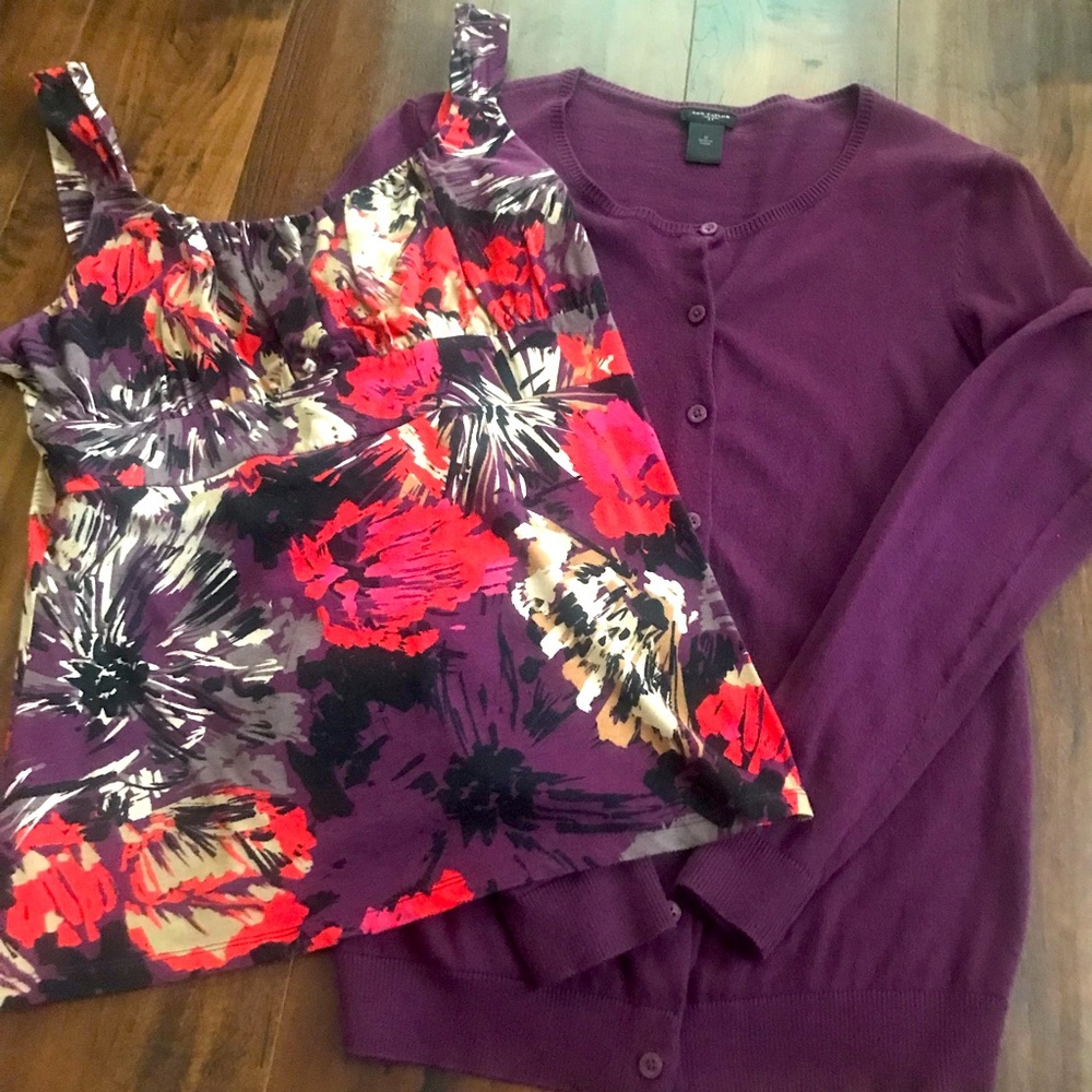 Ann Taylor cardigan set